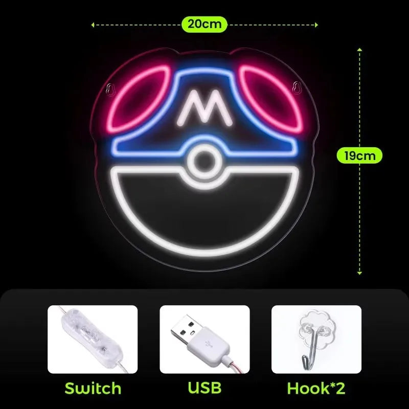 Pokemon Master Ball LED Neon Light Sign