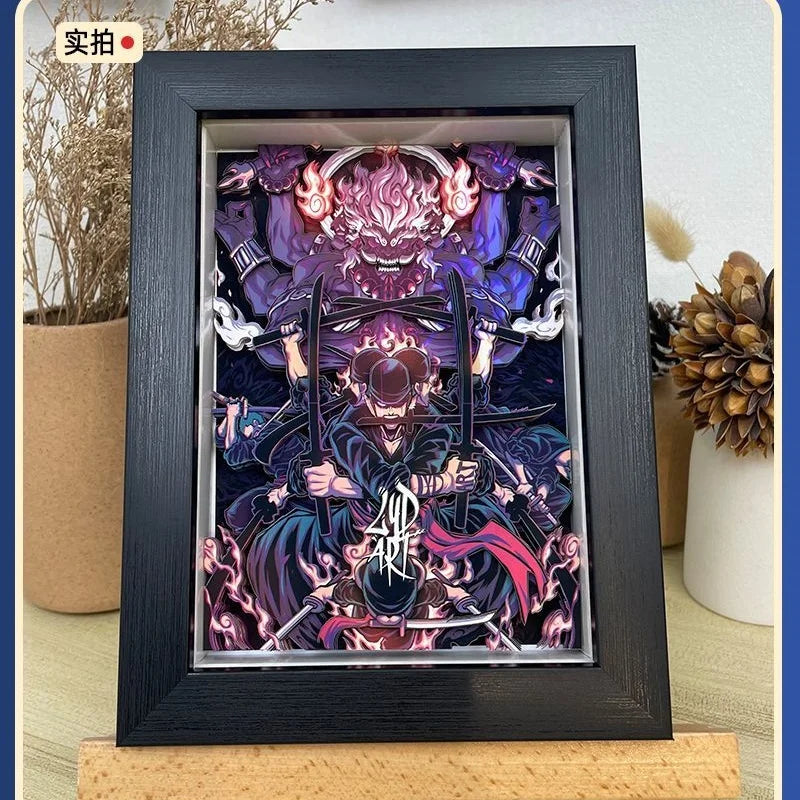 One Piece 3D Shadow Box Design 3