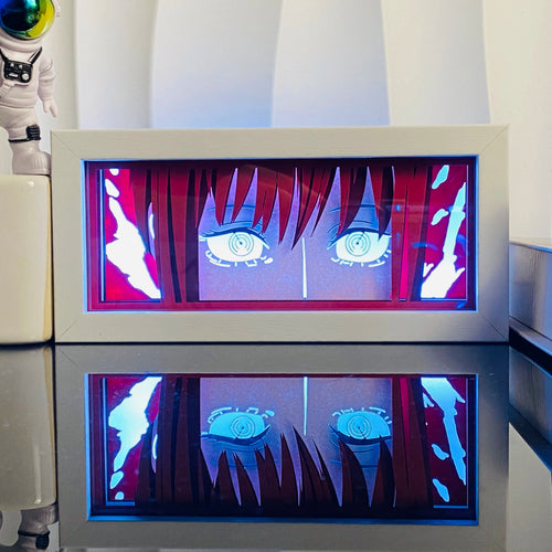 Makima LED Light Box | 3D Anime Night Light – Chainsaw Man Gift UK
