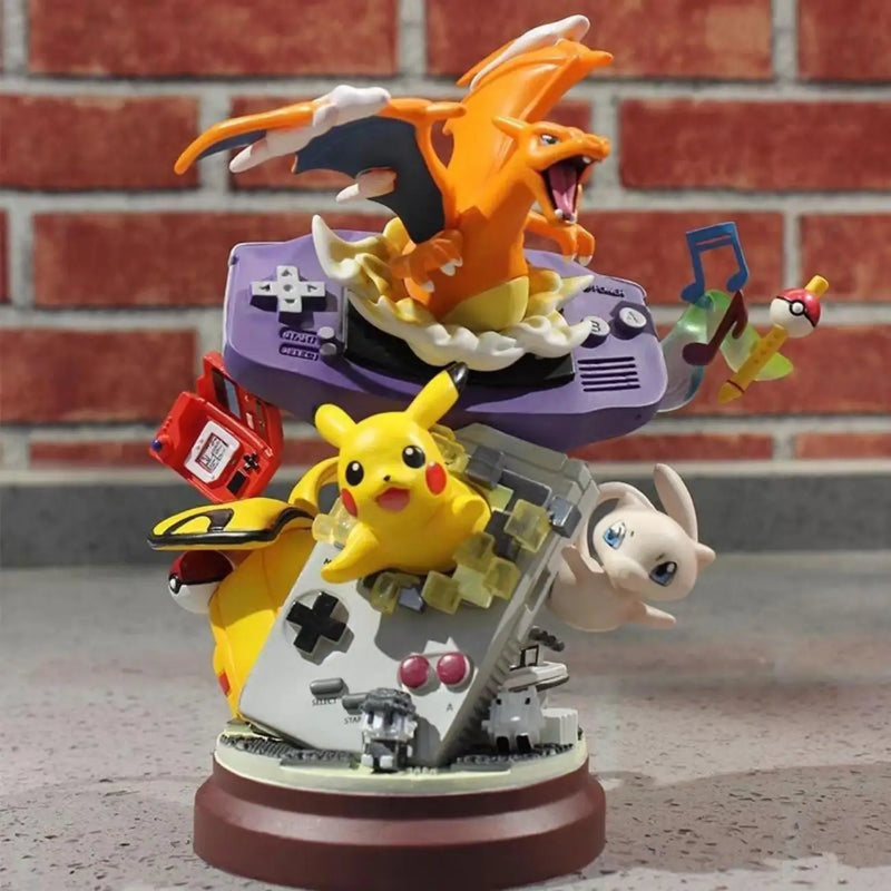 Pikachu Game Machine Pokemon Figure | 20cm PVC Tabletop Decoration