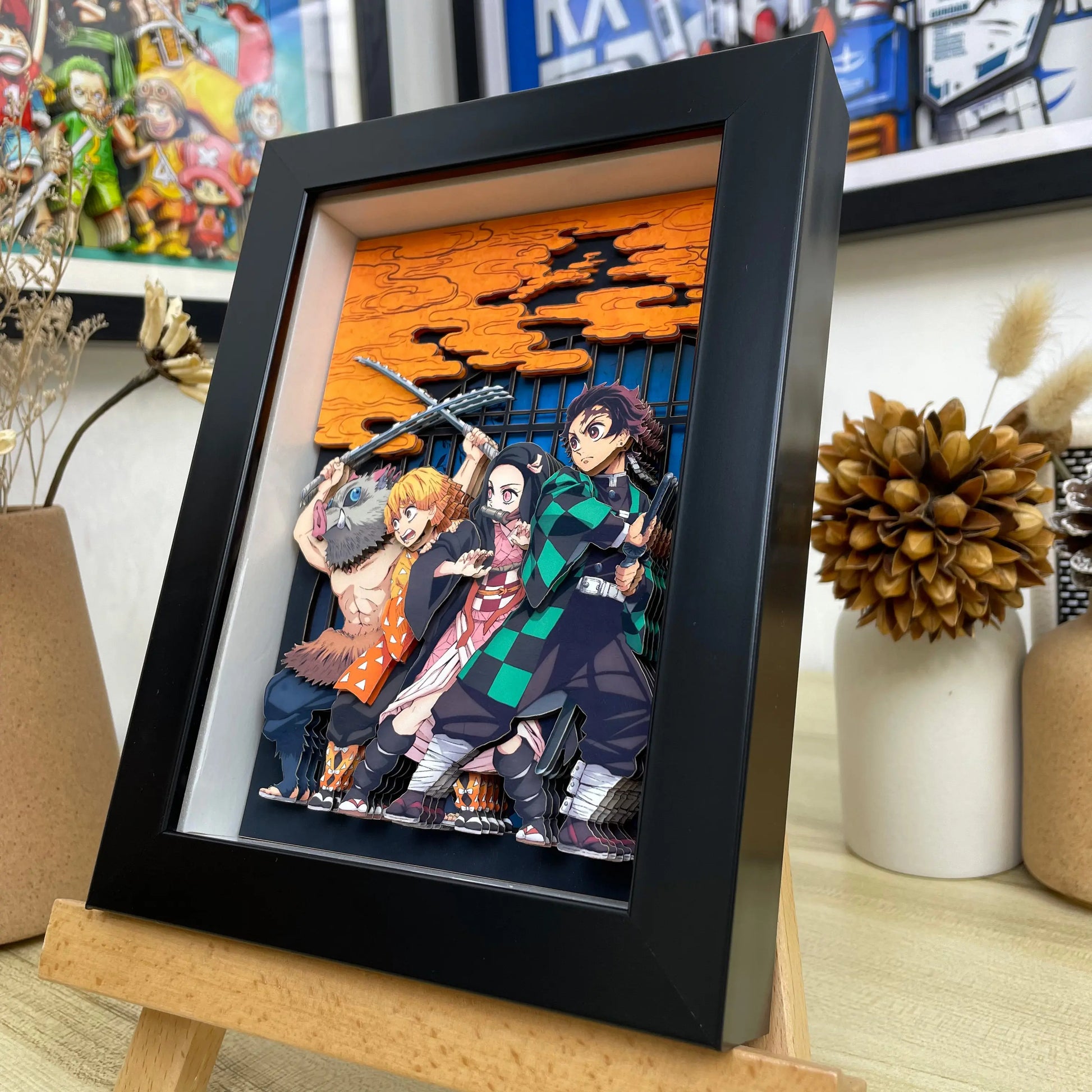 Demon Slayer 3D Shadow Box Design D