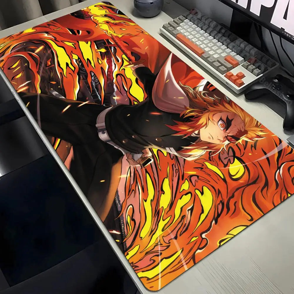 Demon Slayer Gaming Mouse Pad Large Desk Mat BLACK-14