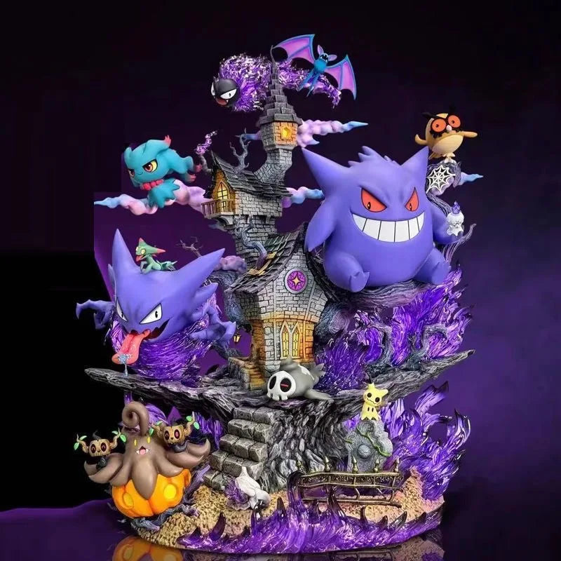 Gengar Evolution Family Pokemon PVC Statue | 32cm Collection