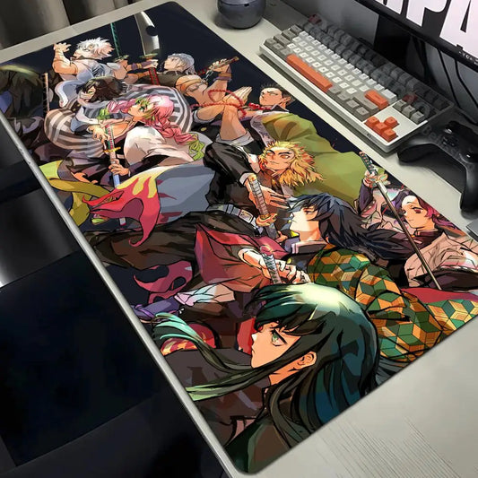 Demon Slayer Gaming Mouse Pad Large Desk Mat BLACK-13