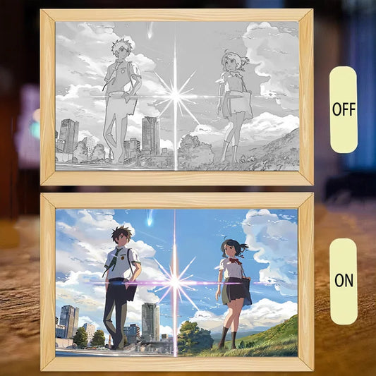 Your Name LED Night Light Painting Frame YN-3