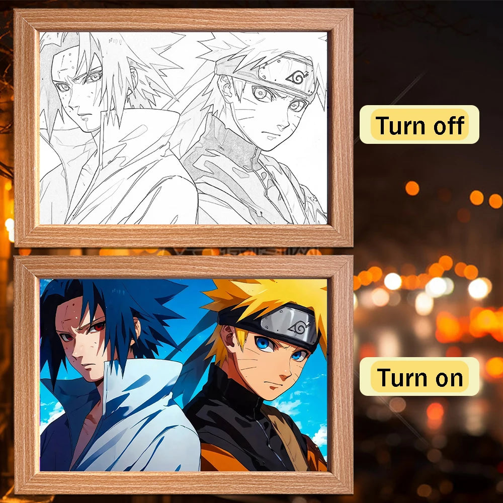 Naruto LED Light Painting Frame Design 012