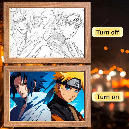 Naruto LED Light Painting Frame Design 012