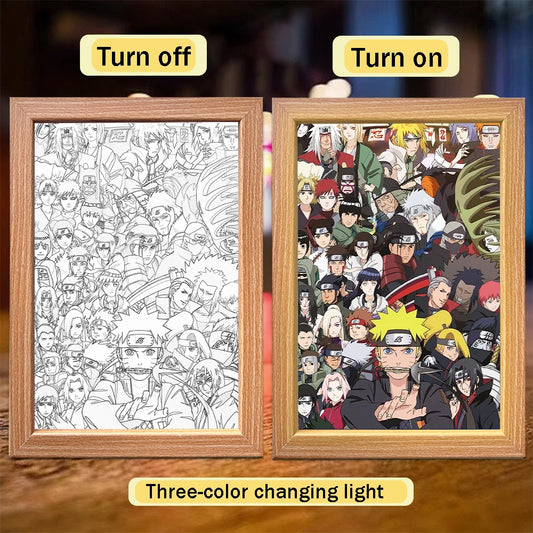 Naruto LED Light Painting Frame Design 009
