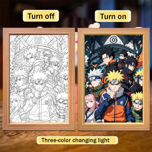 Naruto LED Light Painting Frame Design 004