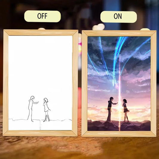 Your Name LED Night Light Painting Frame YN-1