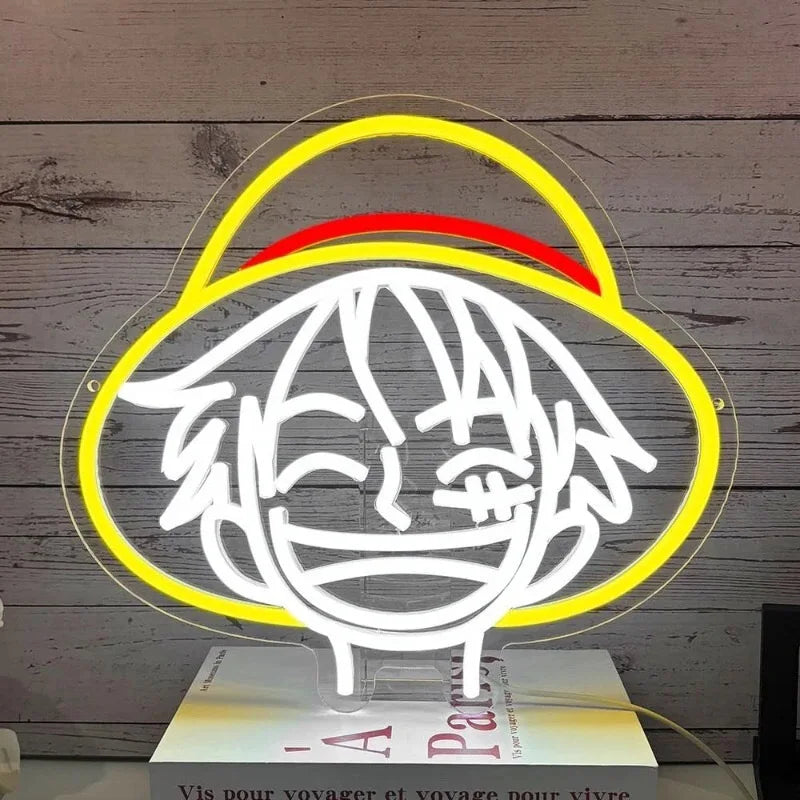 One Piece Luffy Acrylic LED Neon Light Sign 35x32cm