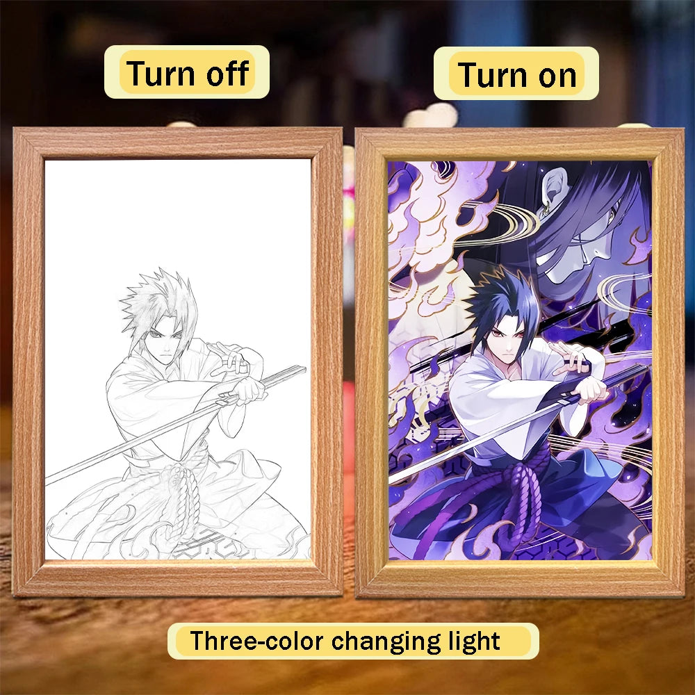 Naruto LED Light Painting Frame Design 007