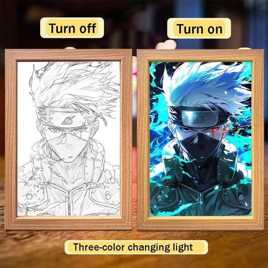 Naruto LED Light Painting Frame Design 001