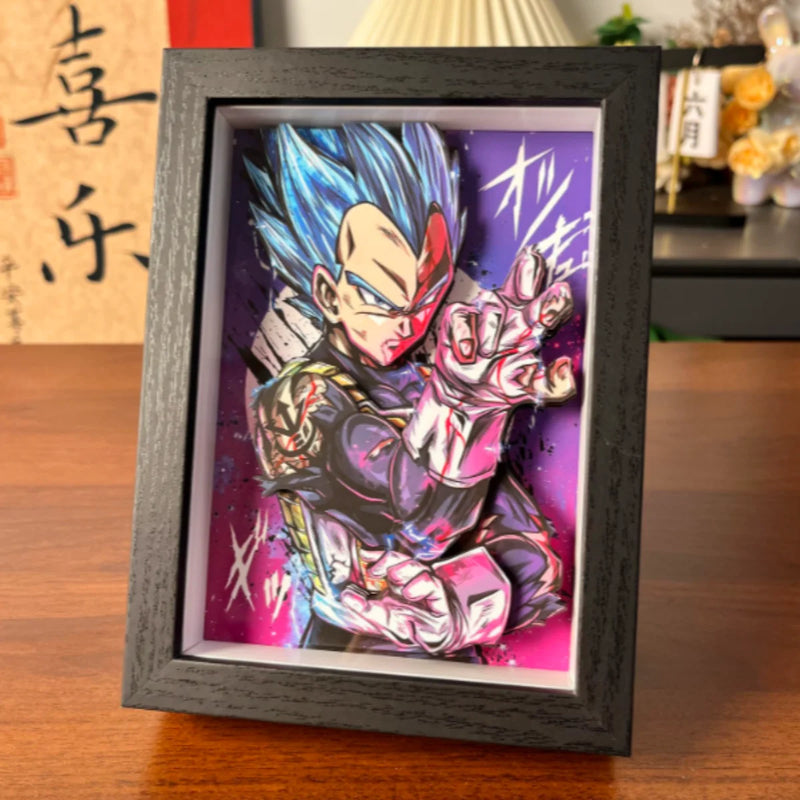 Dragon Ball 3D Shadow Box — Vegeta Super Saiyan Blue