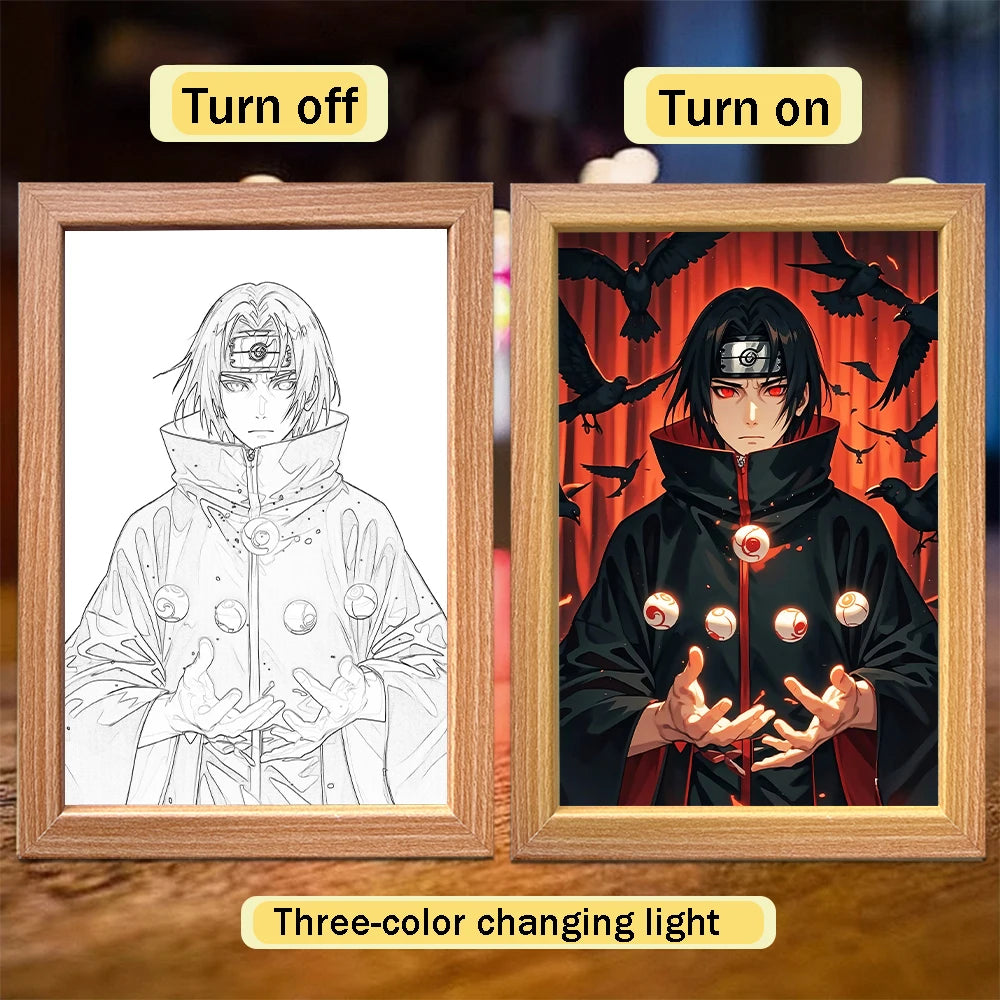 Naruto LED Light Painting Frame Design 006
