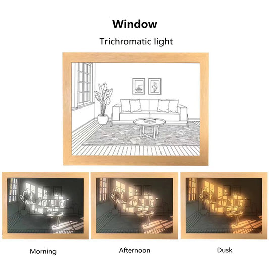 Scenic LED Light Painting Window