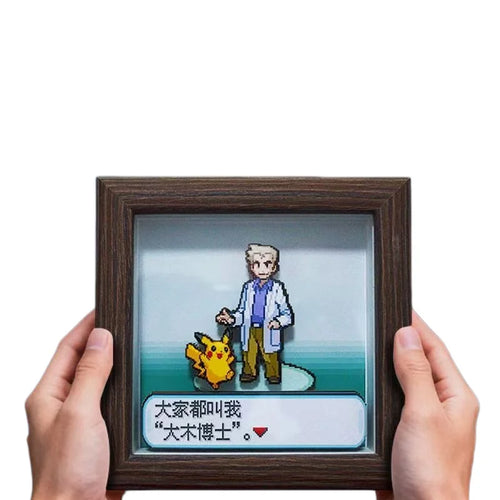 Pokemon Pixel Art 3D Shadow Box — Design 26 (12x12cm)