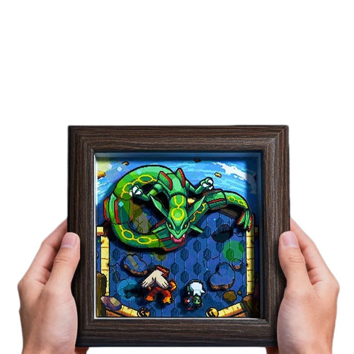 Pokemon Pixel Art 3D Shadow Box — Design 11 (12x12cm)