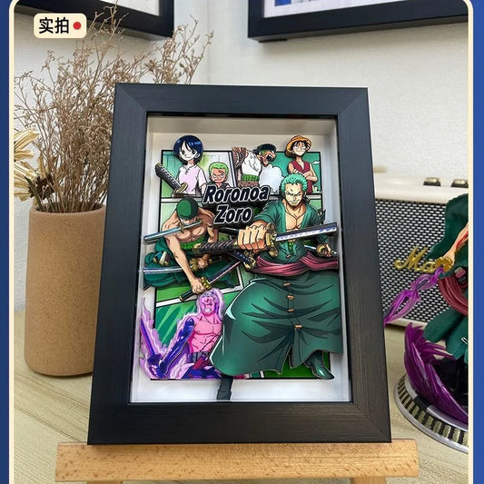 One Piece Luffy 3D Shadow Box Design 1