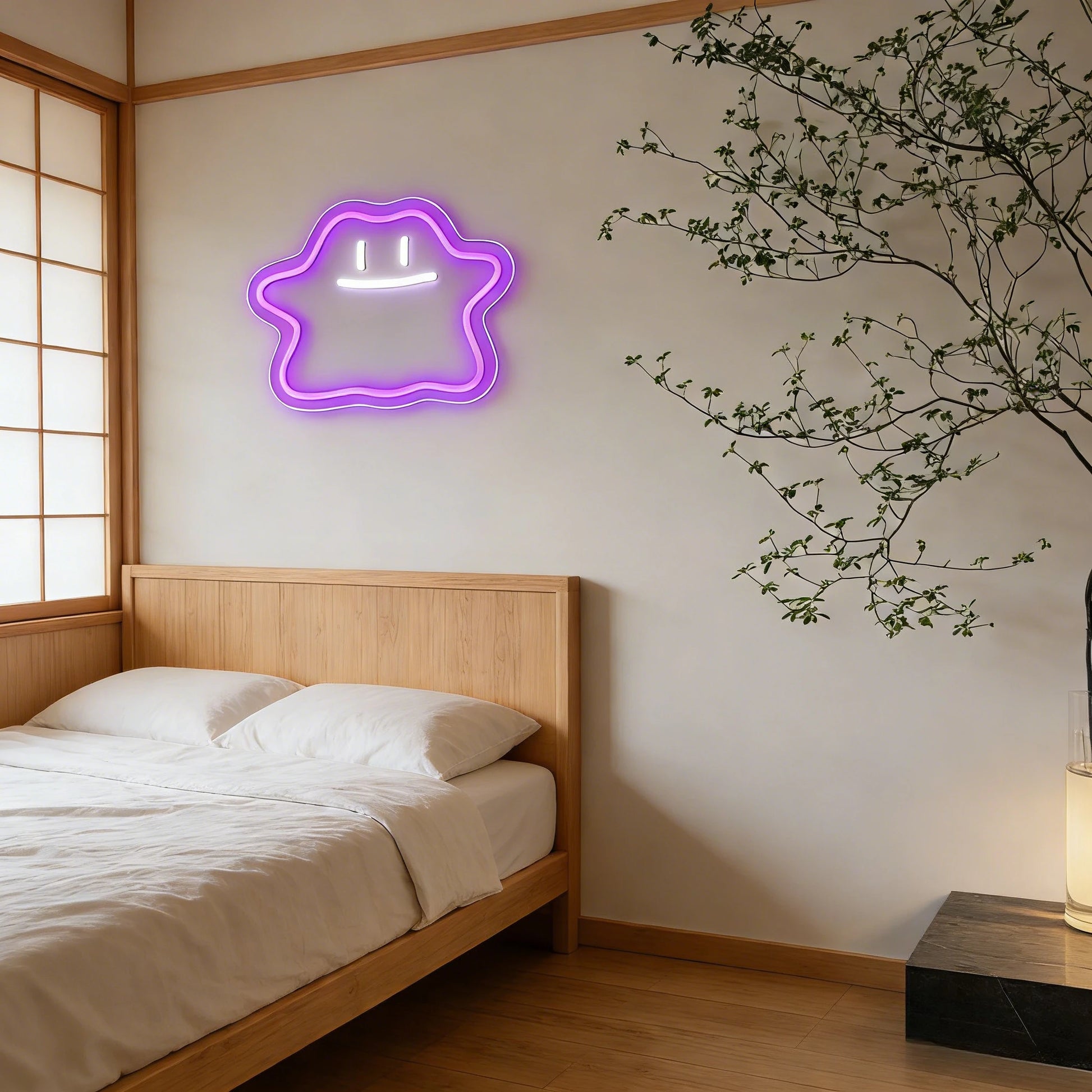 Pokemon Ditto Neon Sign USB Powered Dimmable
