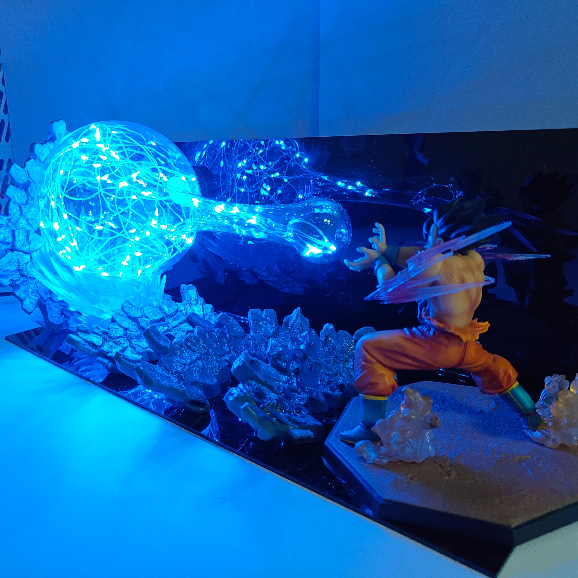 Dragon Ball Son Goku Kamehameha DIY Model Figurine Anime Lamp