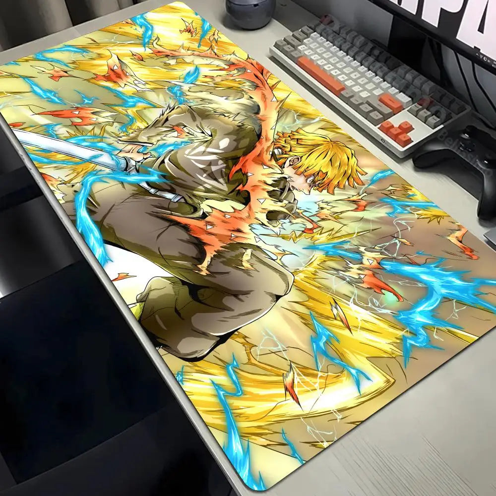Demon Slayer Gaming Mouse Pad Large Desk Mat BLACK-11
