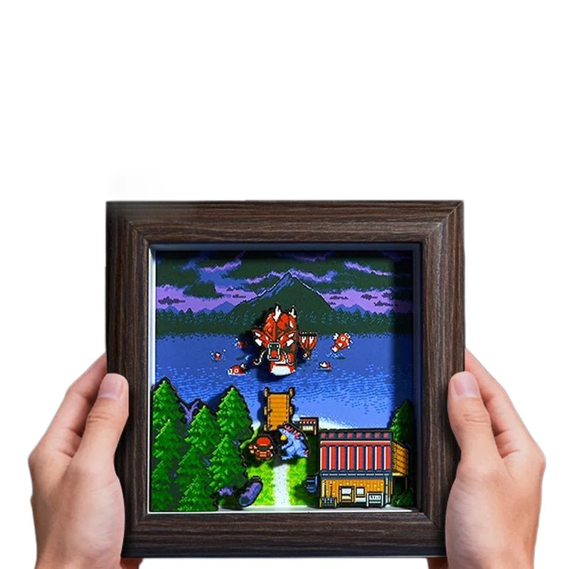 Pokemon Pixel Art 3D Shadow Box — Design 10 (12x12cm)
