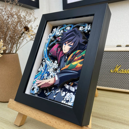 Demon Slayer Nine Pillars 3D Shadow Box — Design H