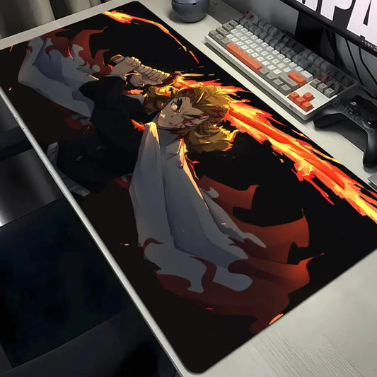 Demon Slayer Gaming Mouse Pad Large Desk Mat BLACK-2