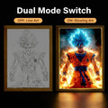Dragon Ball Z LED Light Painting Frame | Goku Night Light