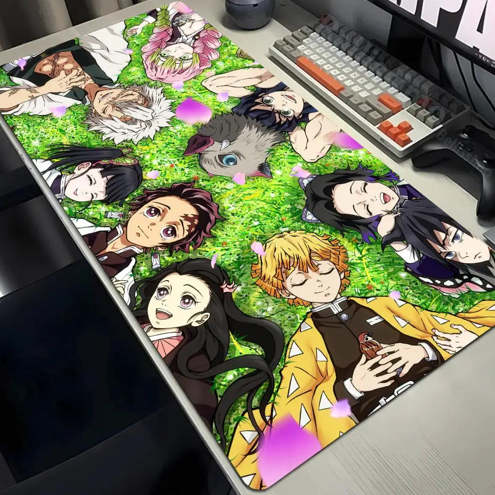 Demon Slayer Gaming Mouse Pad Large Desk Mat BLACK-5