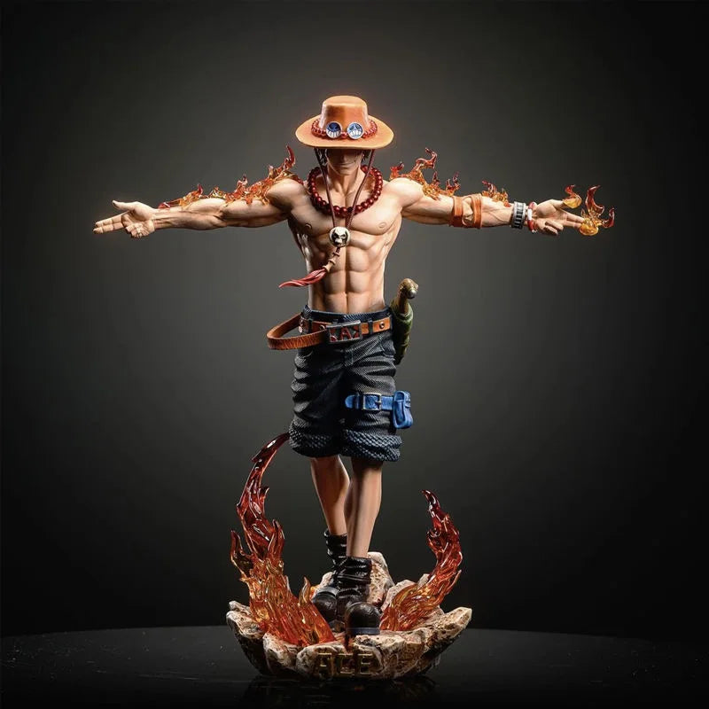 Portgas D. Ace One Piece Figure — 28cm Fire Fist PVC Statue