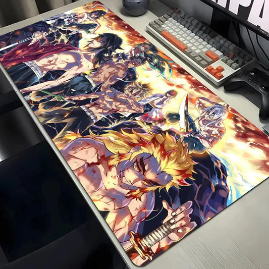 Demon Slayer Gaming Mouse Pad Large Desk Mat BLACK-7