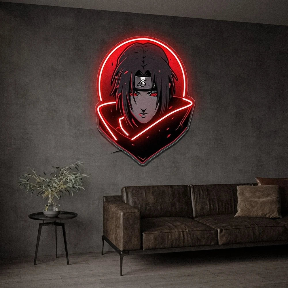 Naruto Itachi Uchiha Neon Sign Gaming Room Decor