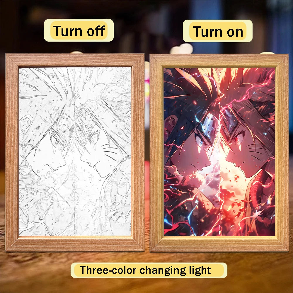 Naruto LED Light Painting Frame Design 002