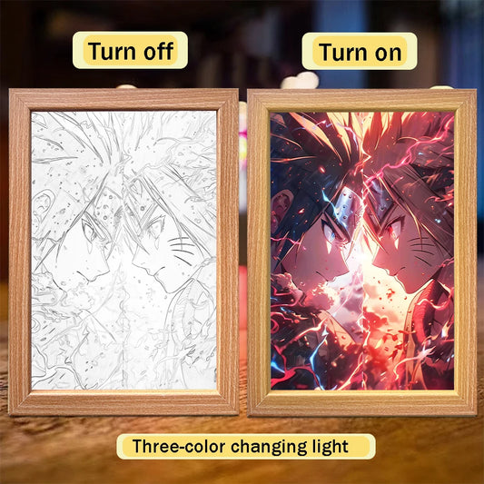 Naruto LED Light Painting Frame Design 002