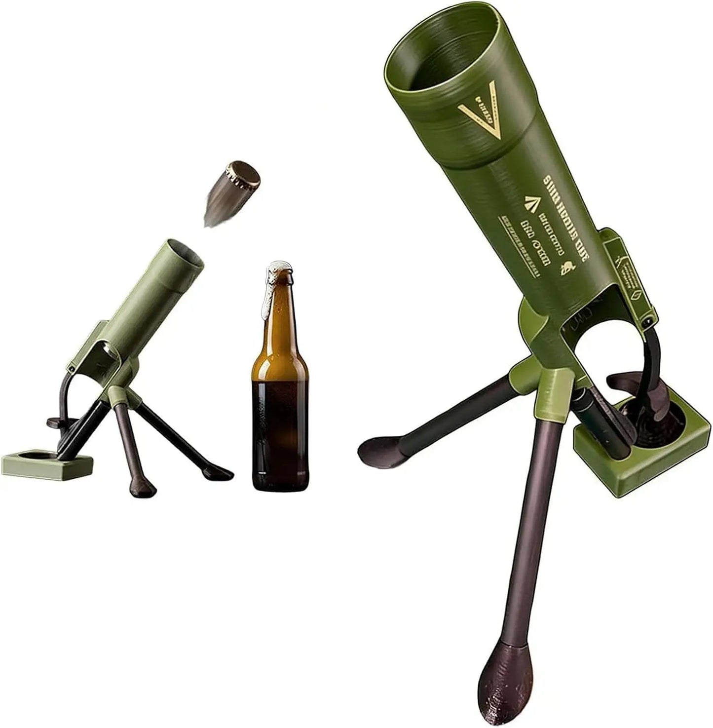 Beer Bottle Mortar Opener — Tactical Cap Launcher - Anime Merchandise