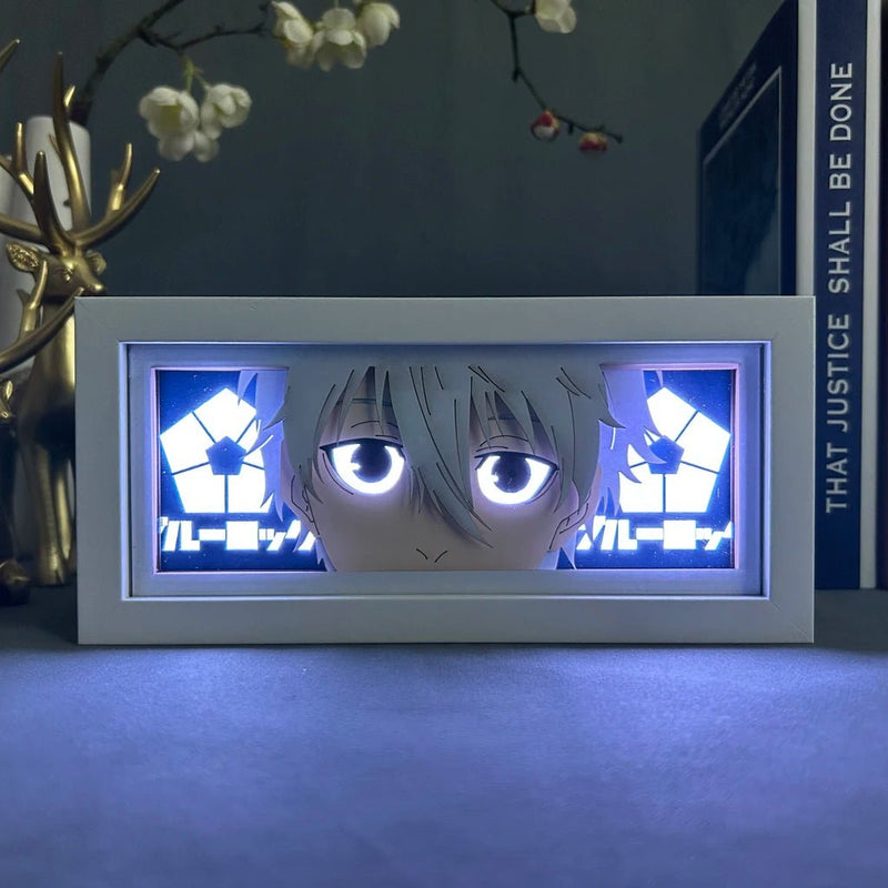 Blue Lock Seishiro Nagi LED Light Box | 3D Anime Night Light – Blue Lock Gift UK