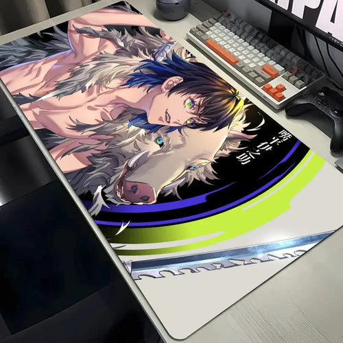 Demon Slayer Gaming Mouse Pad Large Desk Mat | BLACK-10