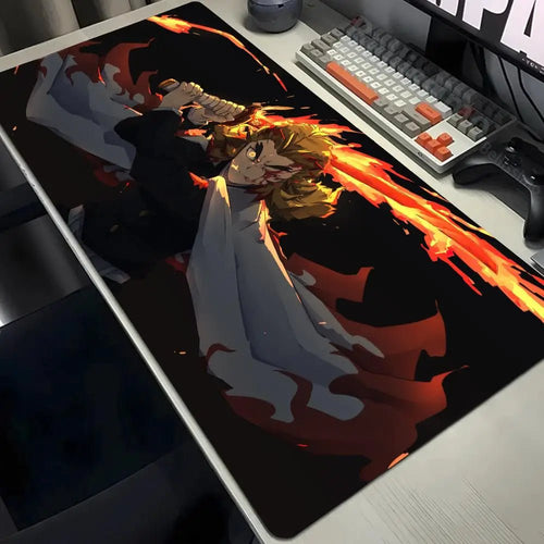 Demon Slayer Gaming Mouse Pad Large Desk Mat | BLACK-2