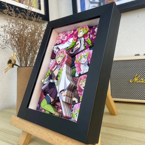 Demon Slayer Nine Pillars 3D Shadow Box — Design N