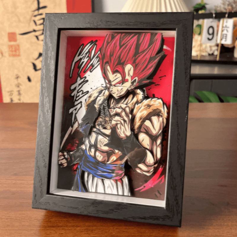 Dragon Ball 3D Shadow Box — Gogeta Super Saiyan Red