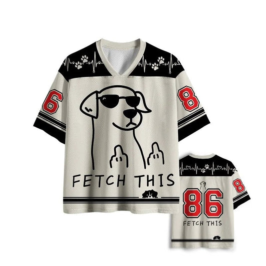 Fetch This Dog Sports Jersey - Anime Merchandise