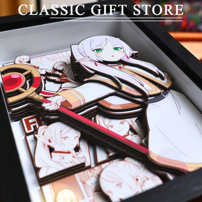 Frieren 3D Shadow Box | Beyond Journey's End Layered Paper Art – Anime Gift UK - Anime Merchandise