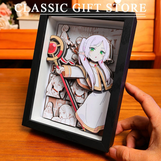 Frieren 3D Shadow Box | Beyond Journey's End Layered Paper Art – Anime Gift UK - Anime Merchandise