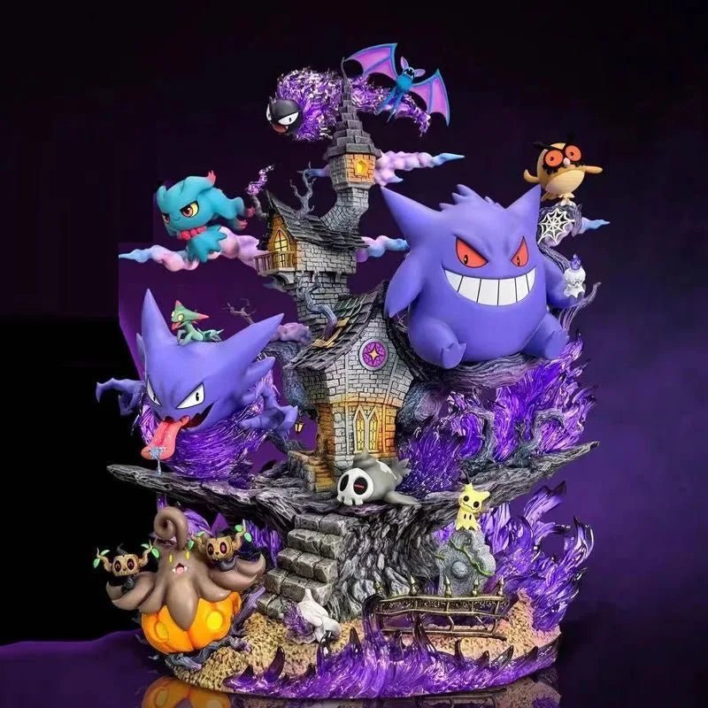 Gengar Evolution Family Pokemon PVC Statue | 32cm Collection