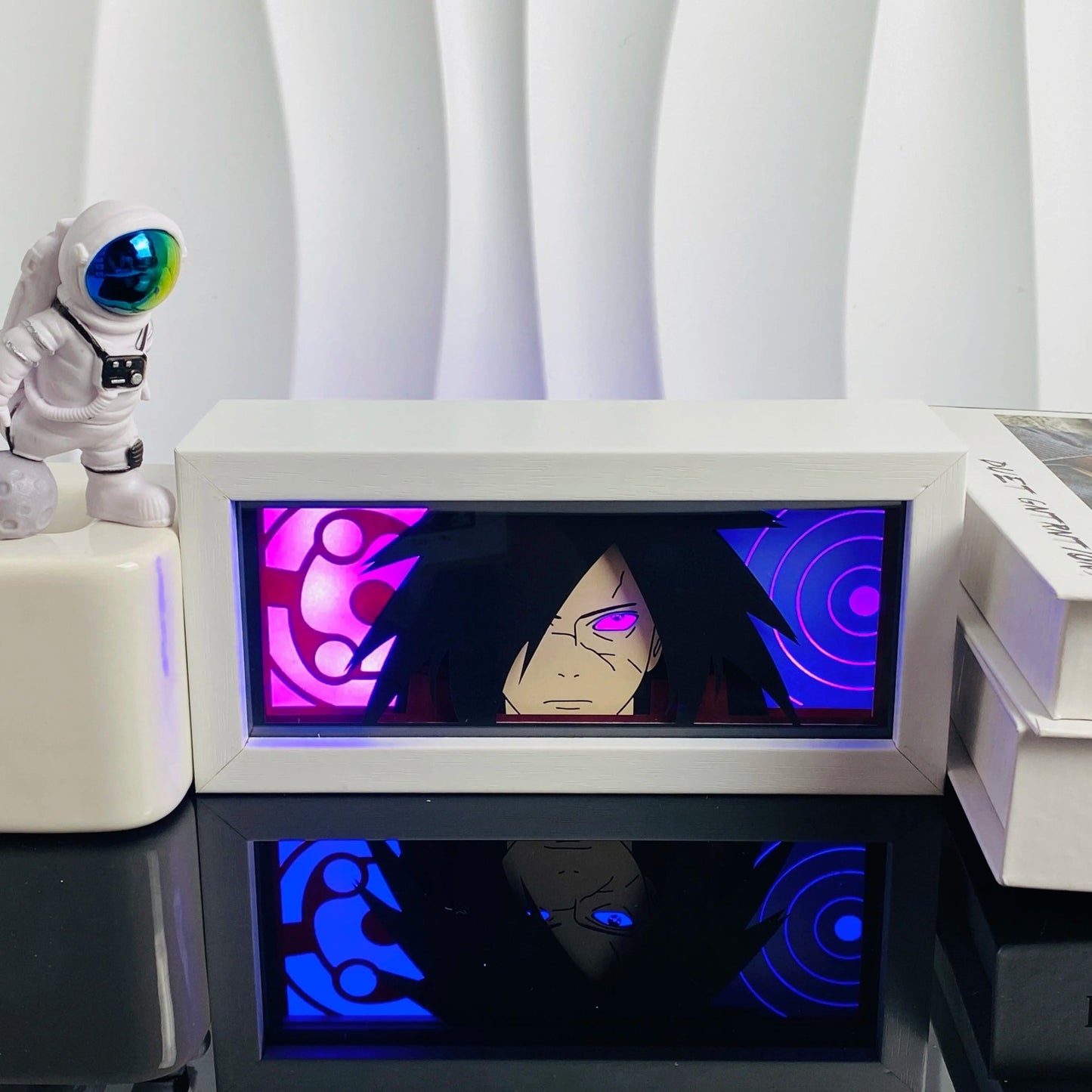 Madara Uchiha LED Light Box | 3D Anime Night Light – Naruto Gift UK - Anime Merchandise