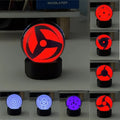 Sasuke Sharingan Naruto LED Night Light — Music Sync Crystal Lamp Gift UK