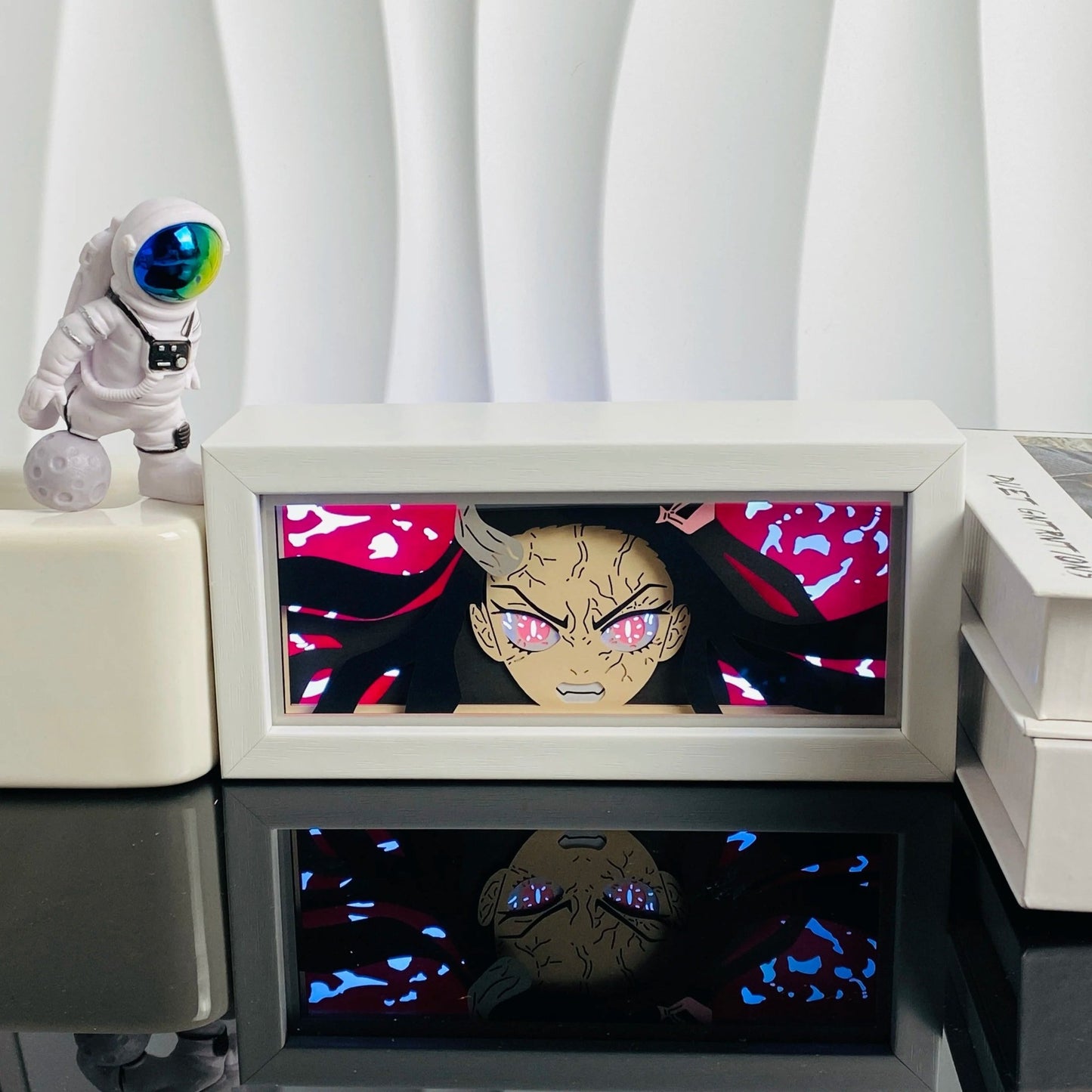 Nezuko Kamado LED Light Box | 3D Anime Night Light – Demon Slayer Gift UK - Anime Merchandise