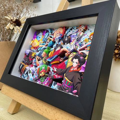 One Piece 3D Shadow Box — Luffy Sun God Nika Gear 5